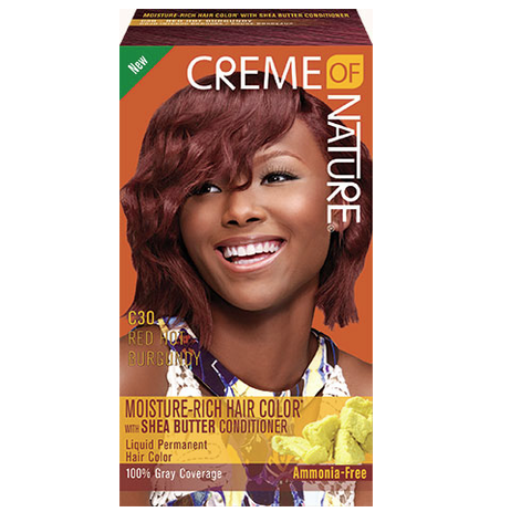 Creme Of Nature Shea Butter Liquid Hair Color C30 Red Hot Burgundy - Janson  Beauty