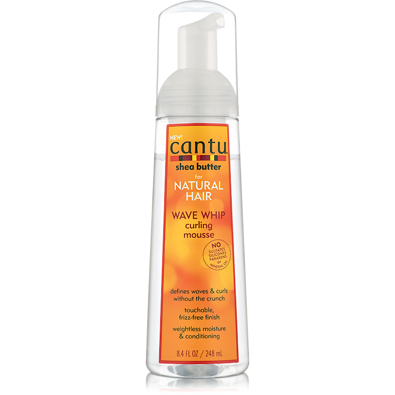 Cantu Shea Butter Natural Wave Whip Curling Mousse 8.4oz Janson Beauty