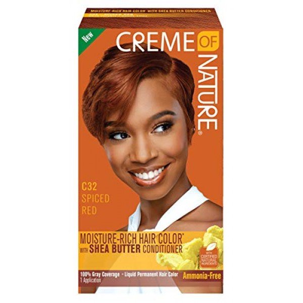 Creme Of Nature Shea Butter Liquid Hair Color C32 Spiced Red - Janson Beauty