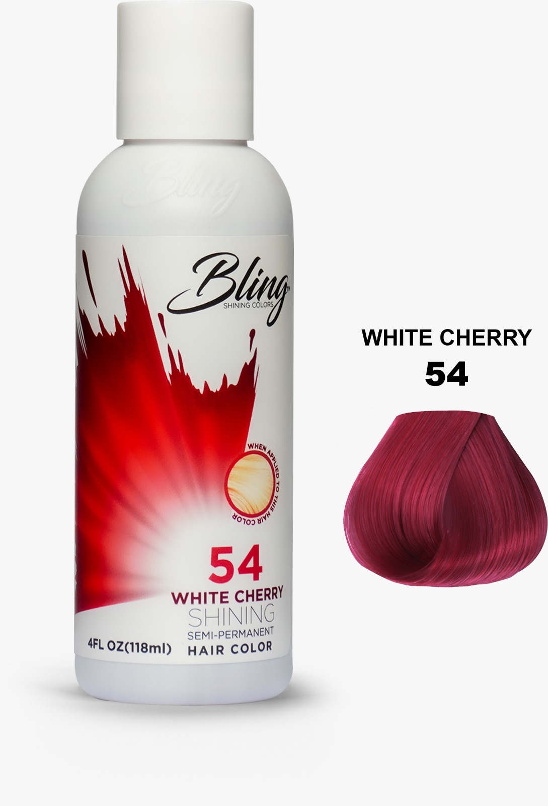 Bling Semi Permanent Hair Color # 54 White Cherry - Janson Beauty