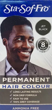 2 X Sta-Sof-Fro Shiny Black Permanent Hair Colour Cream 25ml | UK - View #9